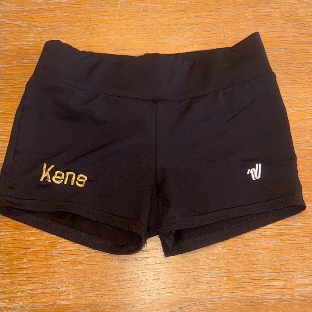 Varsity Black and Gold Kids Shorts